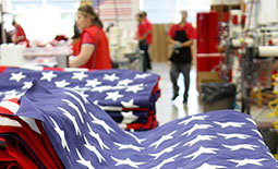 american flag for the military